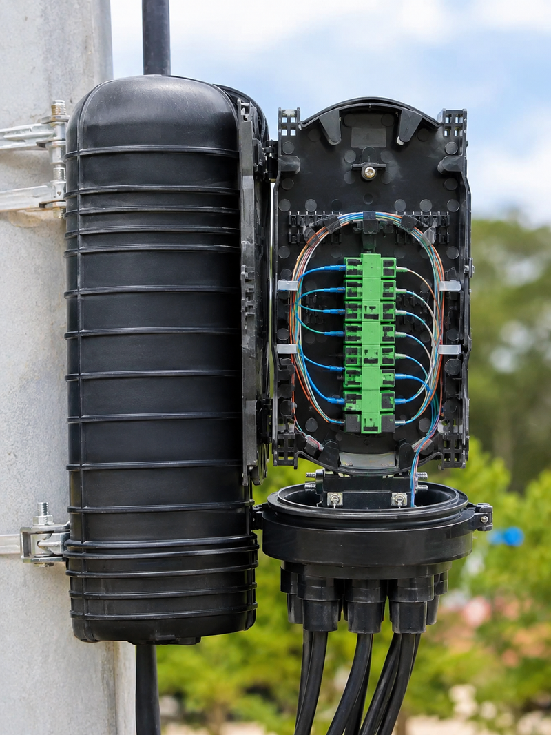 24 Core Fibre Optic Dome Closure – Outdoor Splice Enclosure (Waterproof)